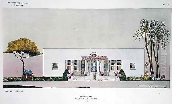 Villa in Sfax, Algeria Oil Painting by Pierre Bailly