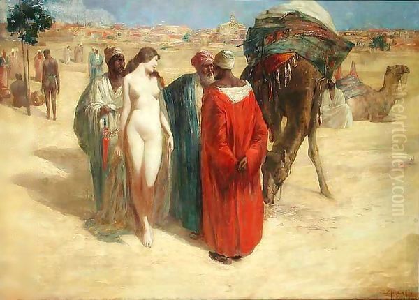 The Female Slave Oil Painting by Edmund Astonberg-Hoffman