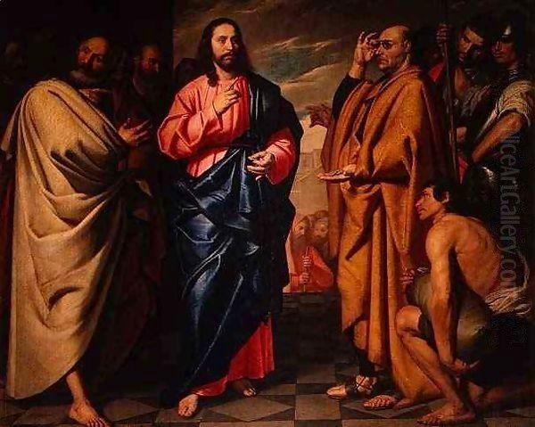 The Tribute Money Oil Painting by Antonio Fernandez Arias