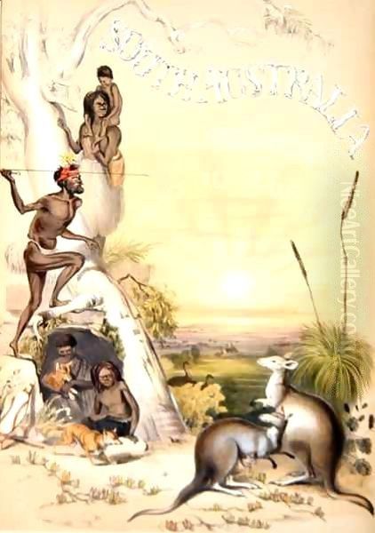 Frontispiece to 'South Australia' Oil Painting by George French Angas