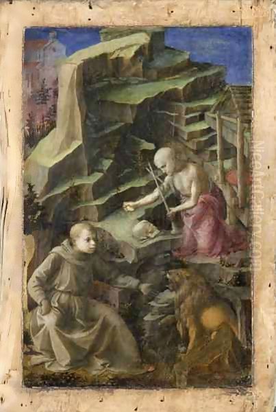 St. Francis Oil Painting by Vanni d'Andrea Salvani Andrea di