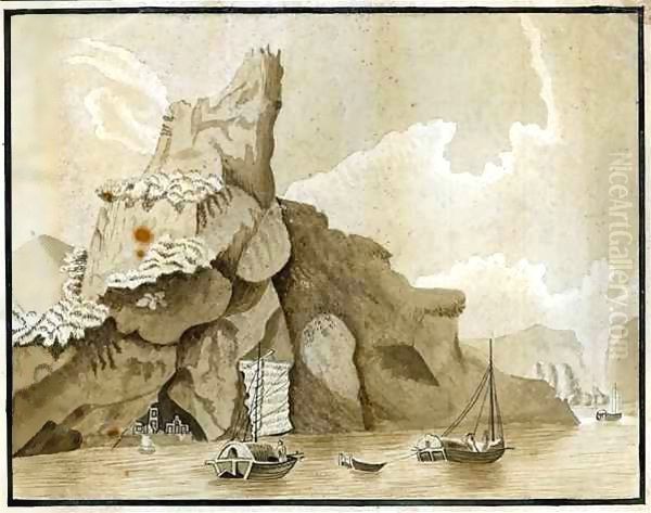 The Rock of Quang-Yin Oil Painting by William Alexander