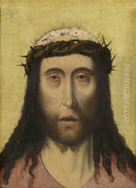 Christ Crowned with Thorns Oil Painting by Aelbrecht Bouts