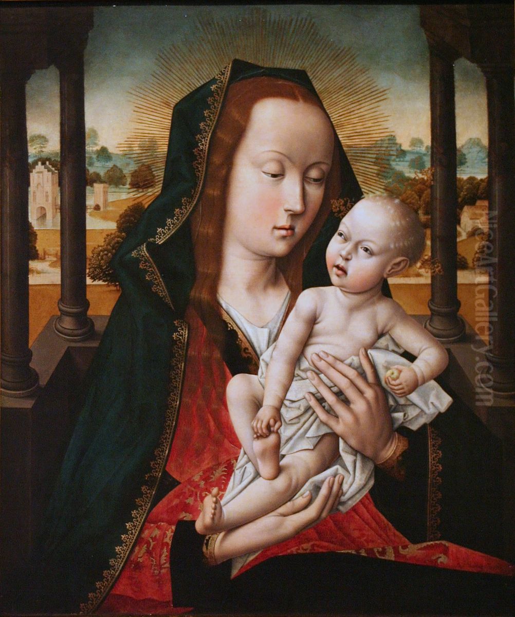 Madonna and Child Oil Painting by Aelbrecht Bouts