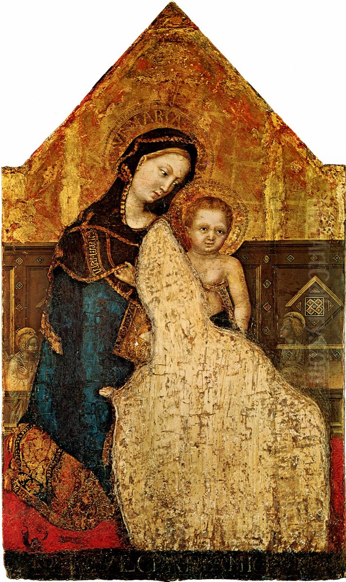 Madonna with Child Oil Painting by Gentile Da Fabriano