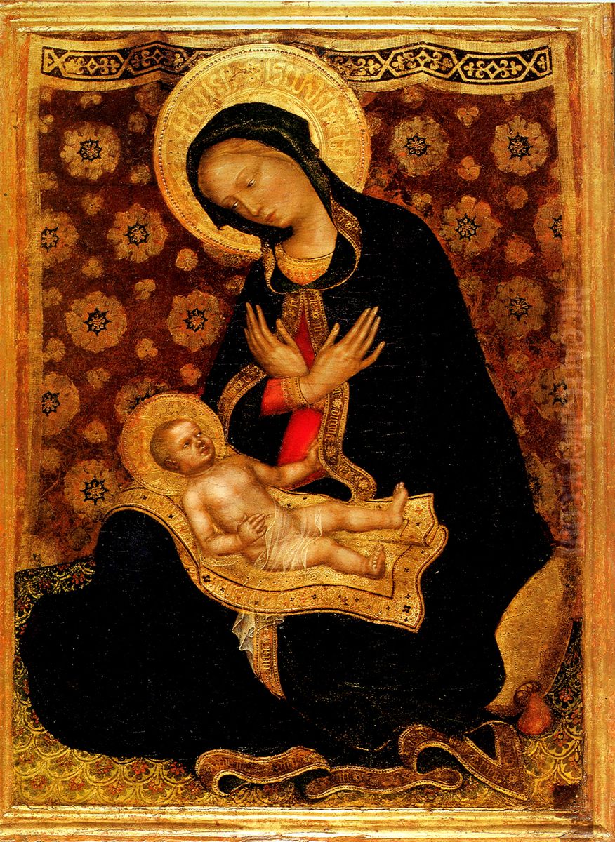 Madonna of Humility Oil Painting by Gentile Da Fabriano