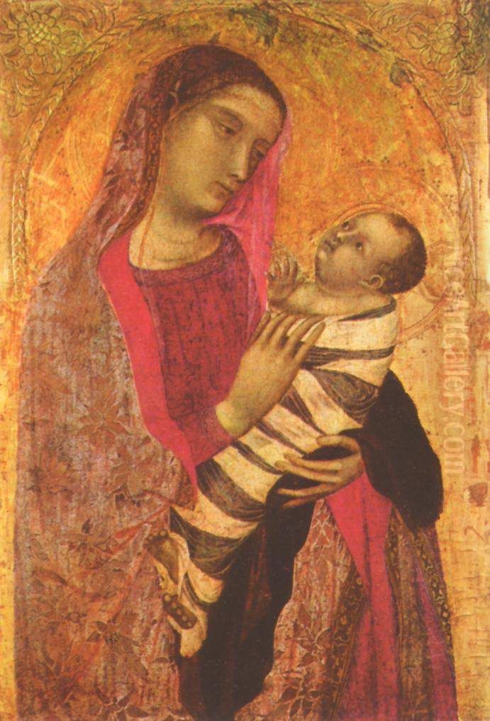 Madonna and Child Oil Painting by Ambrogio Lorenzetti