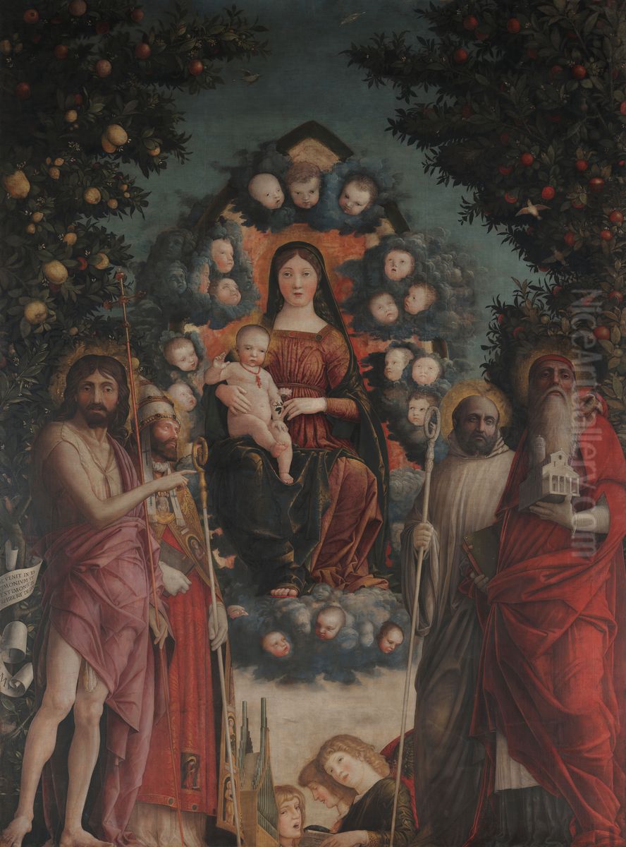 Trivulzio Madonna Oil Painting by Andrea Mantegna