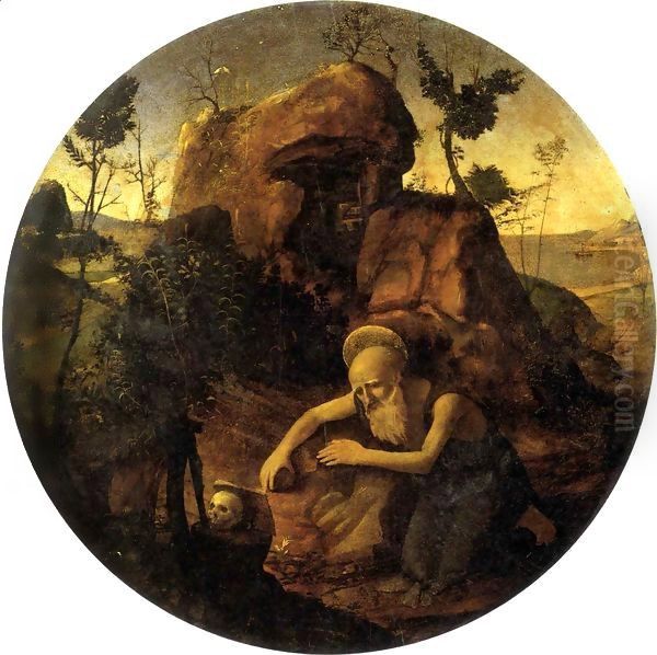 Penitent Saint Jerome Oil Painting by Piero Di Cosimo