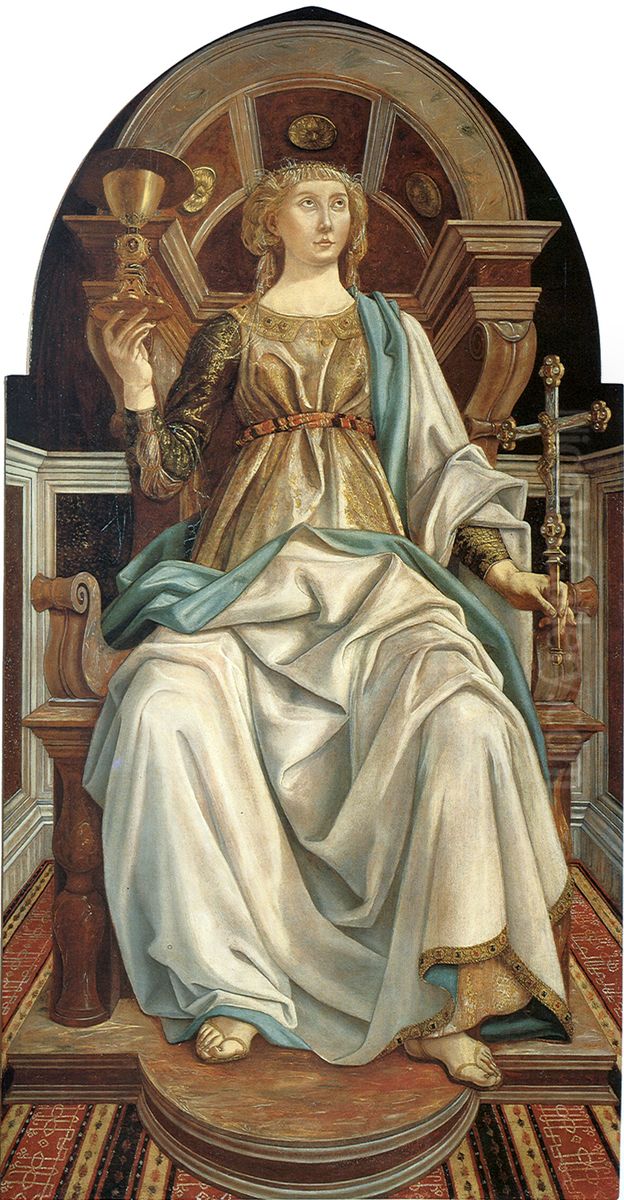 Faith Oil Painting by Piero del Pollaiuolo