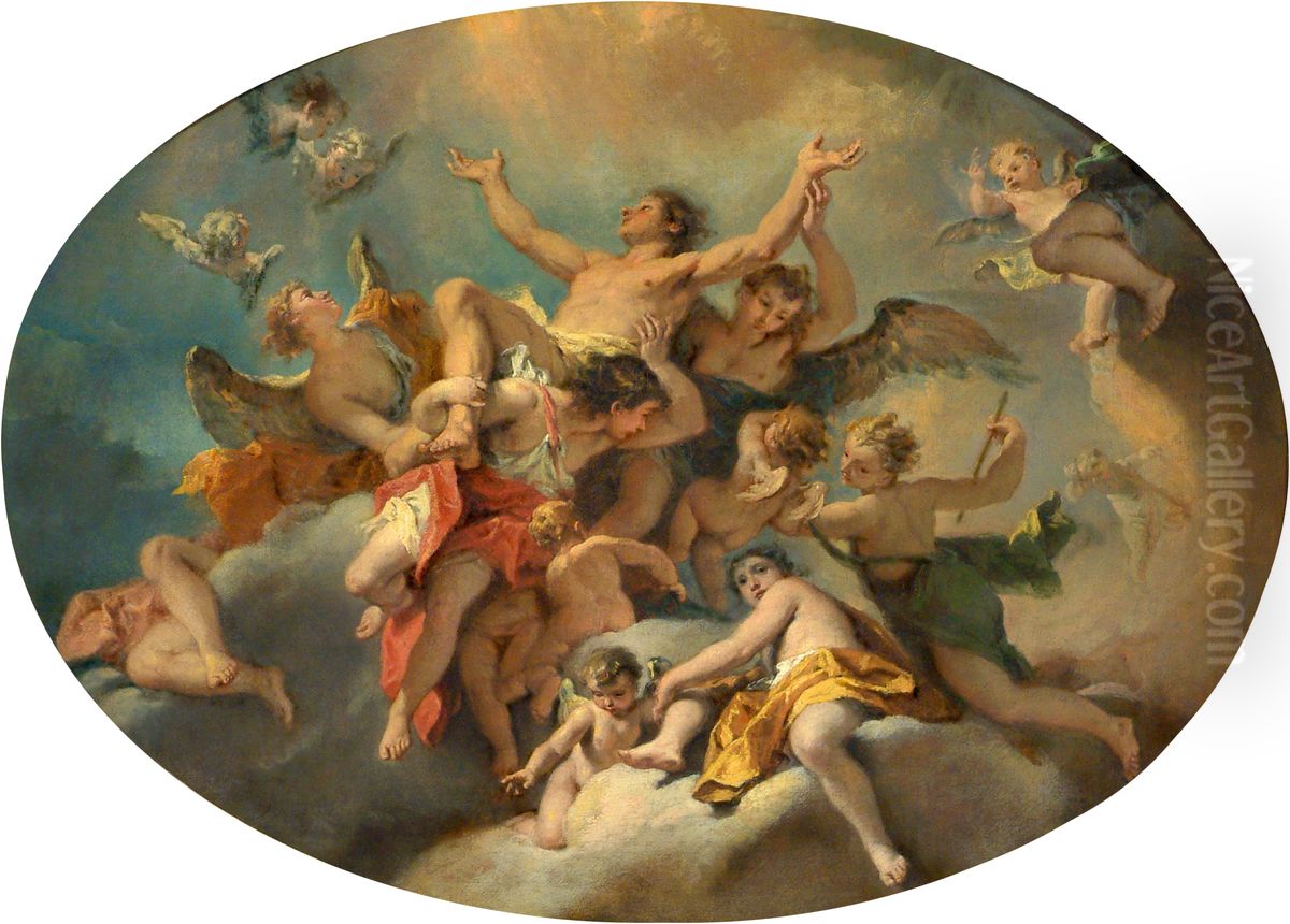 Apotheosis of St Sebastian Oil Painting by Sebastiano Ricci