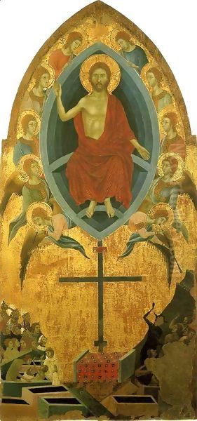 Last Judgement Oil Painting by Segna Di Buonaventure