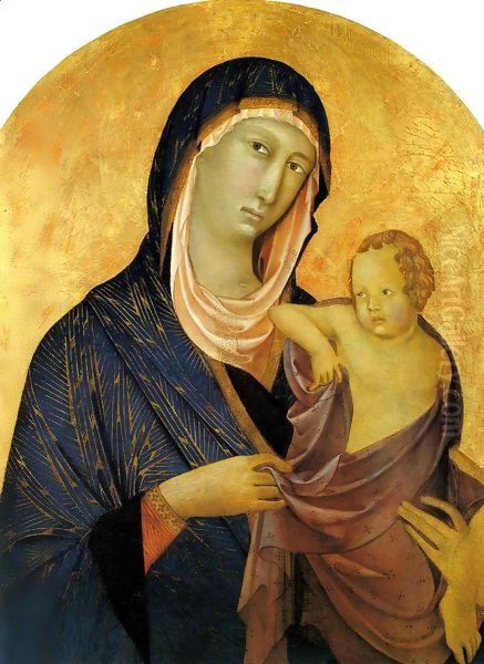 Madonna and Child 2 Oil Painting by Segna Di Buonaventure