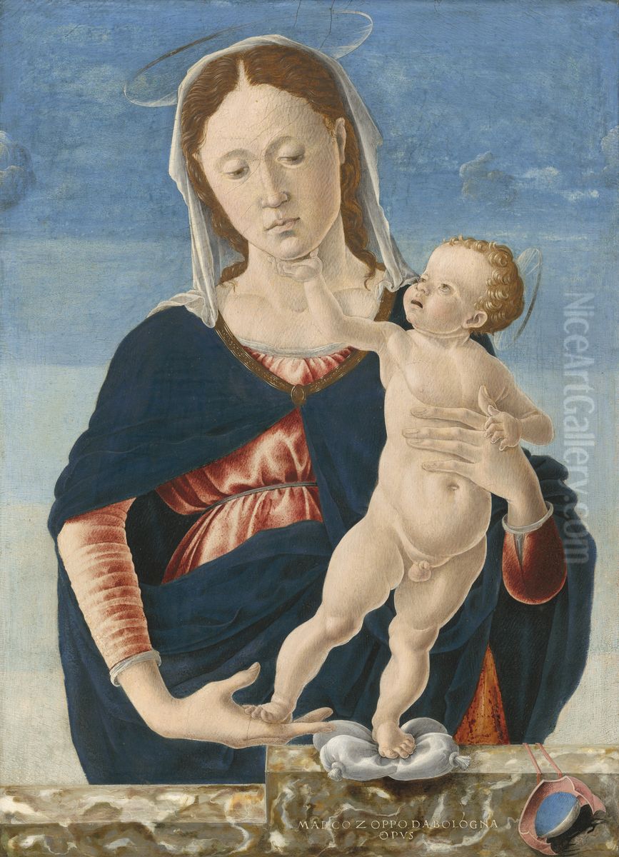 Madonna and Child Oil Painting by Marco Zoppo