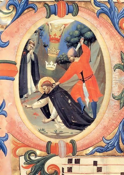 Missal 558 (Folio 41v) Oil Painting by Angelico Fra