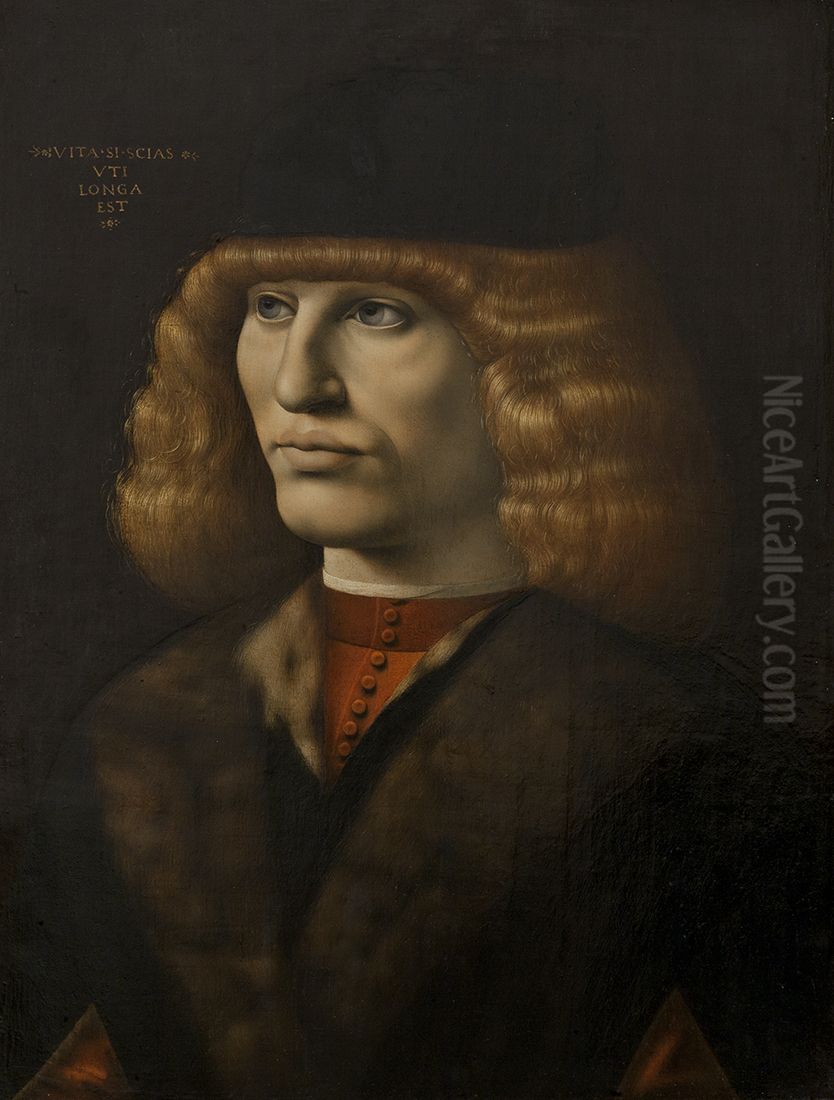 Portrait of a Young Man Oil Painting by Giovanni Antonio Boltraffio