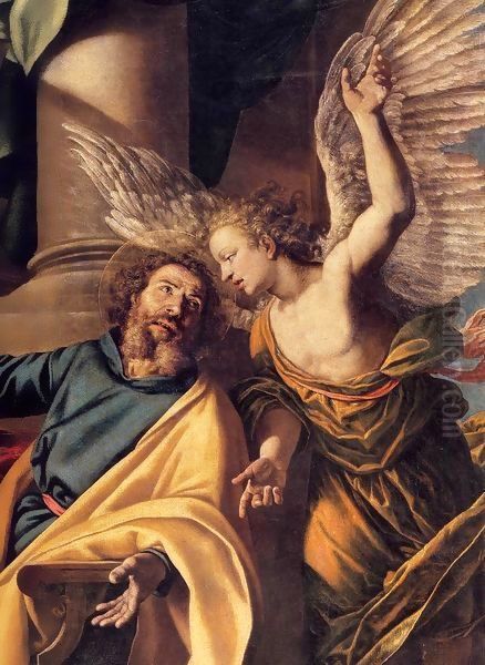 St Matthew and the Angel (detail) Oil Painting by Vincenzo Campi