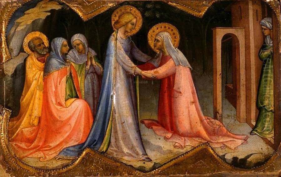 The Visitation Oil Painting by Lorenzo Monaco