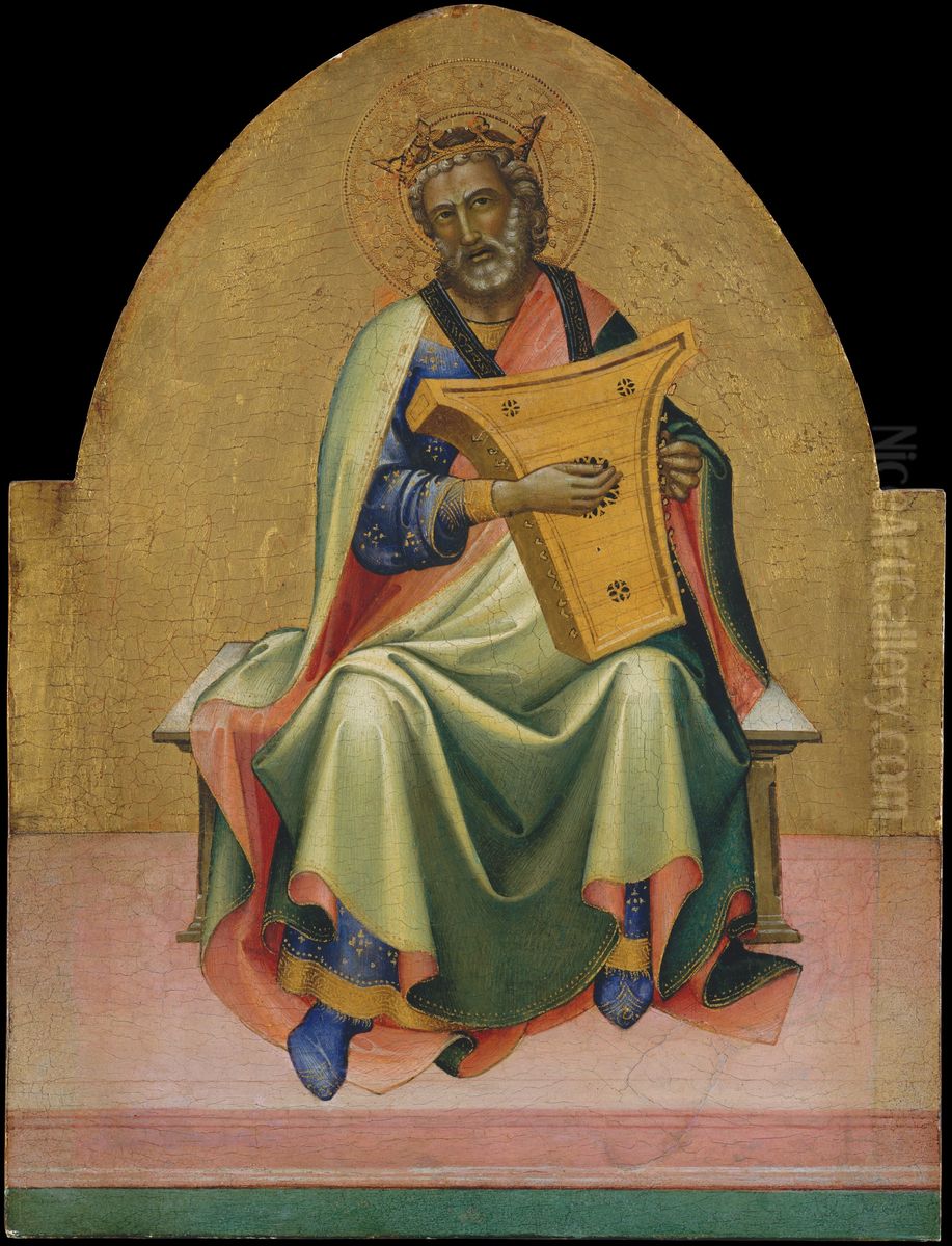 David Oil Painting by Lorenzo Monaco