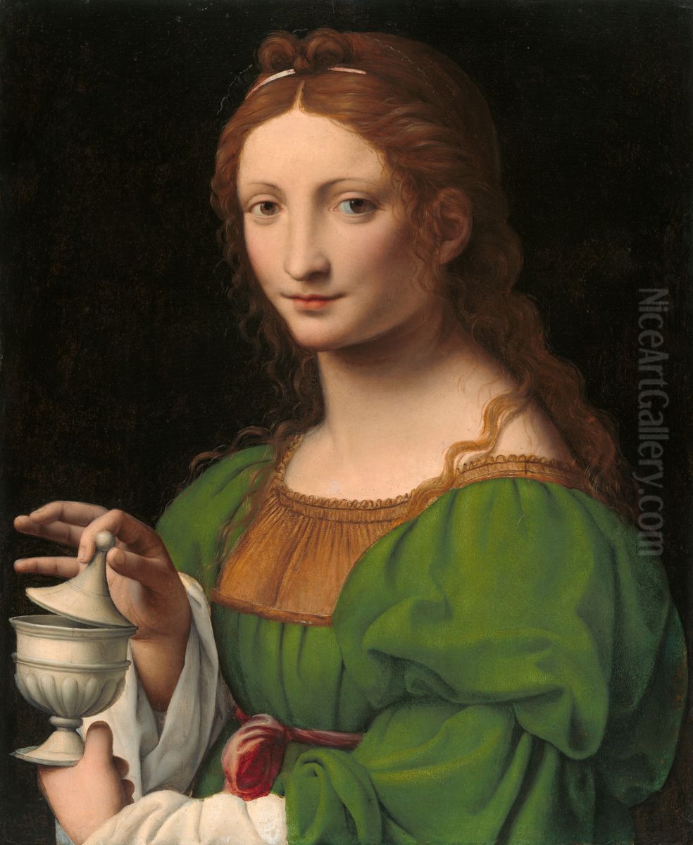 The Magdalen Oil Painting by Bernardino Luini