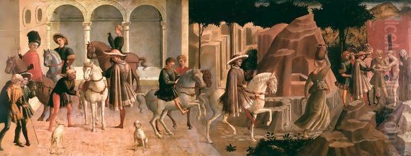 Episode from the Story of Griselda Oil Painting by Pesellino