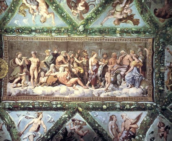 The Council of Gods Oil Painting by Raphael