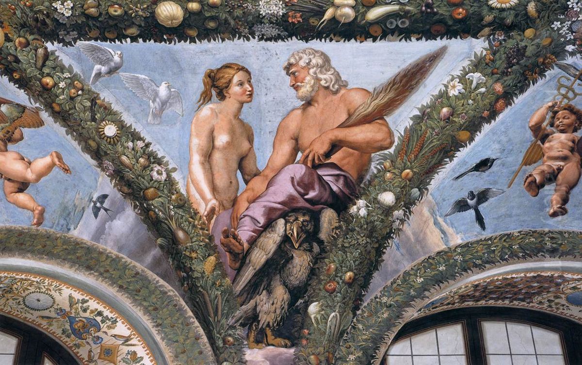 Venus and Jupiter Oil Painting by Raphael