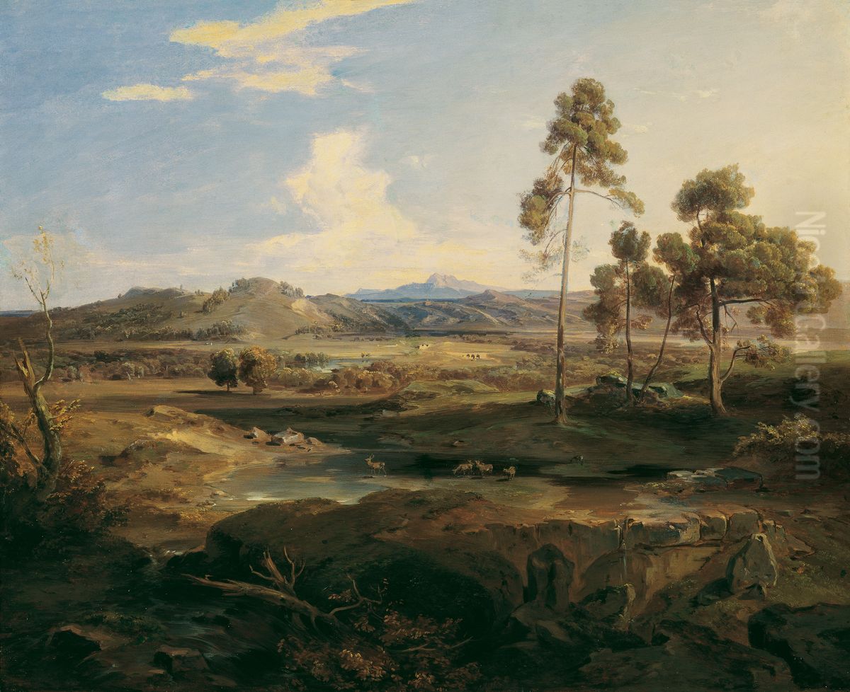 Olympia Oil Painting by Carl Rottmann