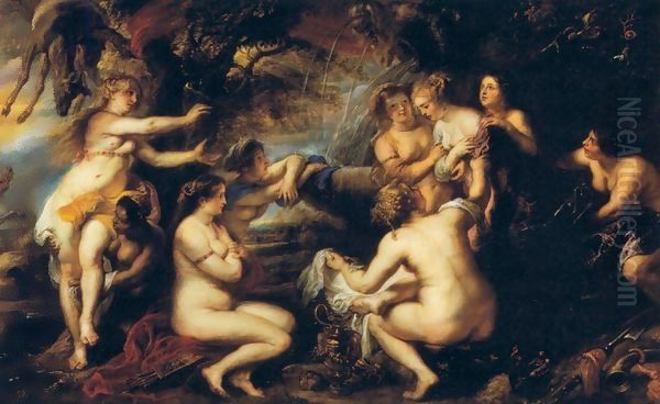Diana and Callisto 2 Oil Painting by (studio of) Rubens, Peter Paul