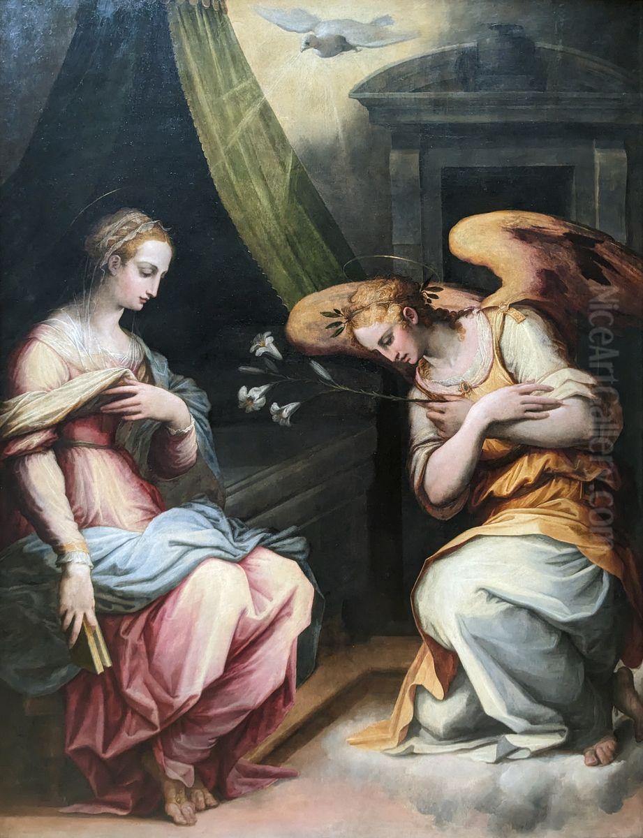 Annunciation Oil Painting by Giorgio Vasari