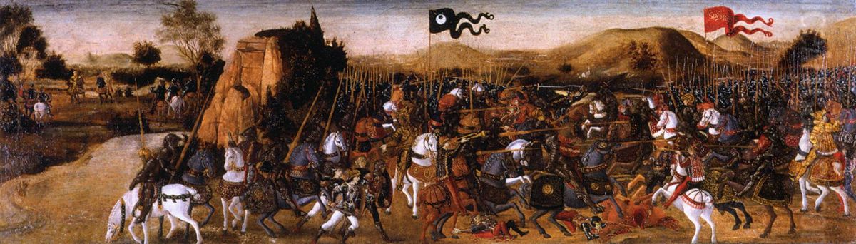 The Battle of Pydna Oil Painting by Andrea Del Verrocchio
