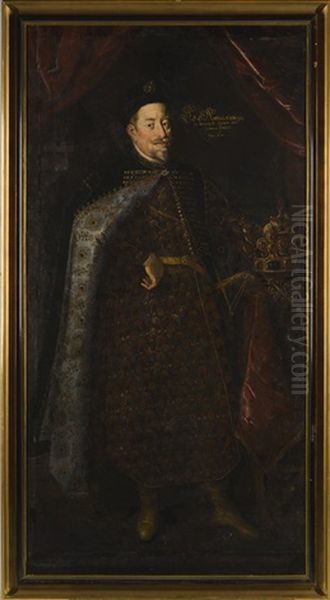 Portrait Of Matthias, Holy Roman Emperor, King Of Germany (1557 - 1619) Oil Painting by Hans Von Aachen