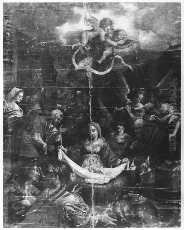 Anbetung Der Hirten Oil Painting by Hans Von Aachen