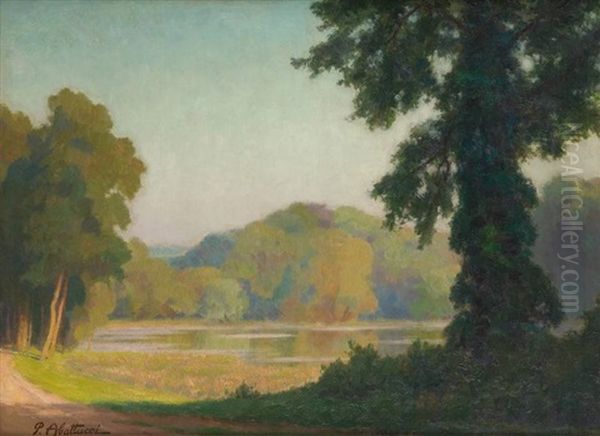 Fin D'apres-midi Au Rouge-cloitre Oil Painting by Pierre Abattucci