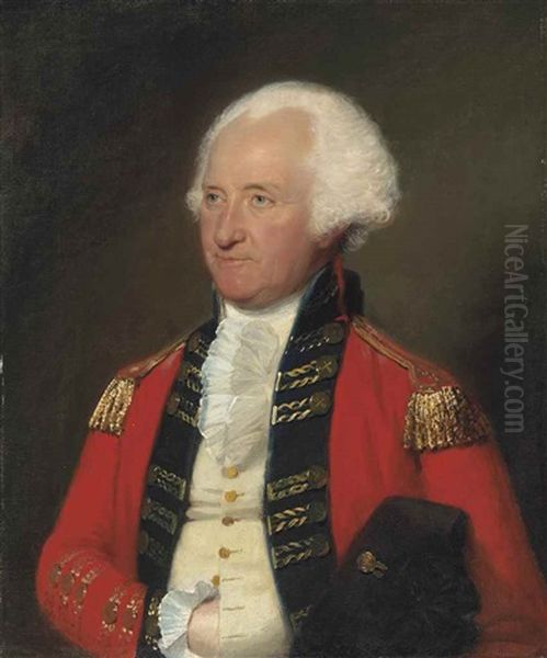 Portrait Of General James Pattison (1723-1805), Half-length, In Military Uniform Oil Painting by Lemuel-Francis Abbott