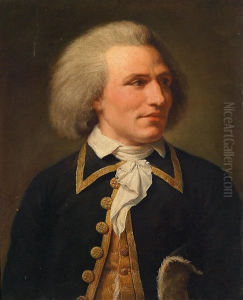 Portrait Of A Naval Officer Oil Painting by Lemuel-Francis Abbott