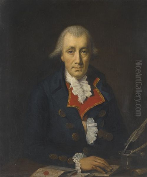 Portrait Of James Allen, Merchant Of The City Of London Oil Painting by Lemuel-Francis Abbott