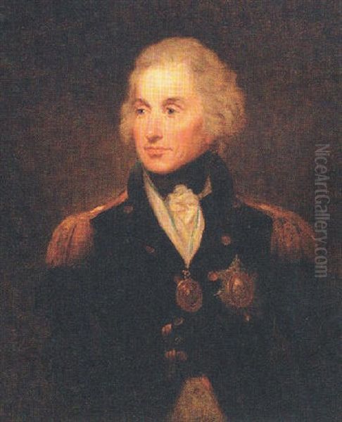 Portrait Of Rear Admiral Horatio, Lord Nelson, In Naval Uniform Oil Painting by Lemuel-Francis Abbott