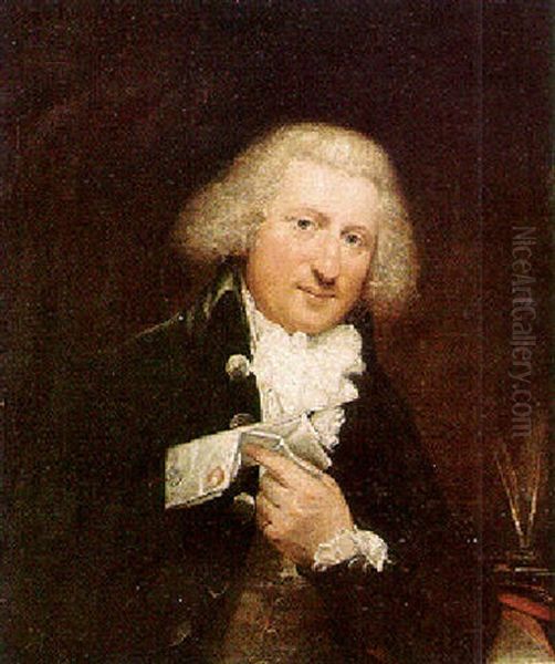 Portrait Of William Waddington Of New Bridge, Blackfriars Oil Painting by Lemuel-Francis Abbott