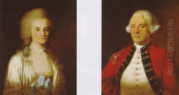 Portrait Of Augustin Prevost Oil Painting by Lemuel-Francis Abbott