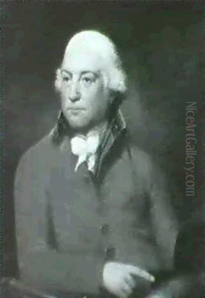Portrait Of George Forester M.p., Half Length,              Wearing A Pink Coat, Oil Painting by Lemuel-Francis Abbott