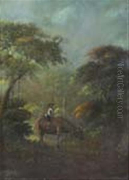 Gembala Kerbau Oil Painting by Soerjosoebroto Abdullah