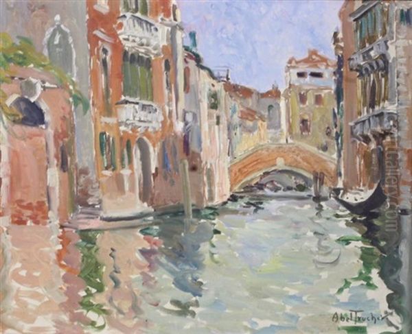 Canal A Venise Oil Painting by Louis Abel-Truchet