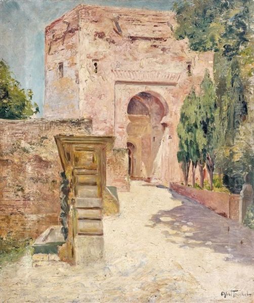 Les Environs De Tunis Oil Painting by Louis Abel-Truchet