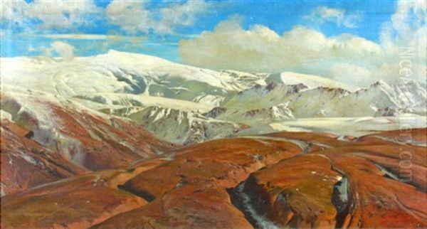 Sierra Nevada Oil Painting by Salvador Abril y Blasco
