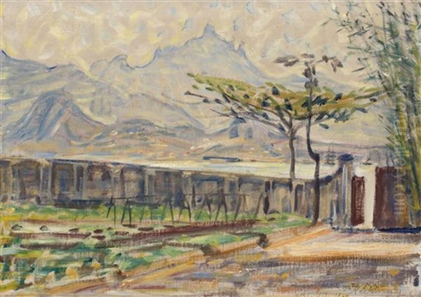 Villa Del Mar Oil Painting by Johann Axel Gustaf Acke