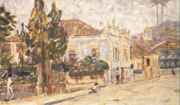 Gata I Niteroy, Brasilien Oil Painting by Johann Axel Gustaf Acke