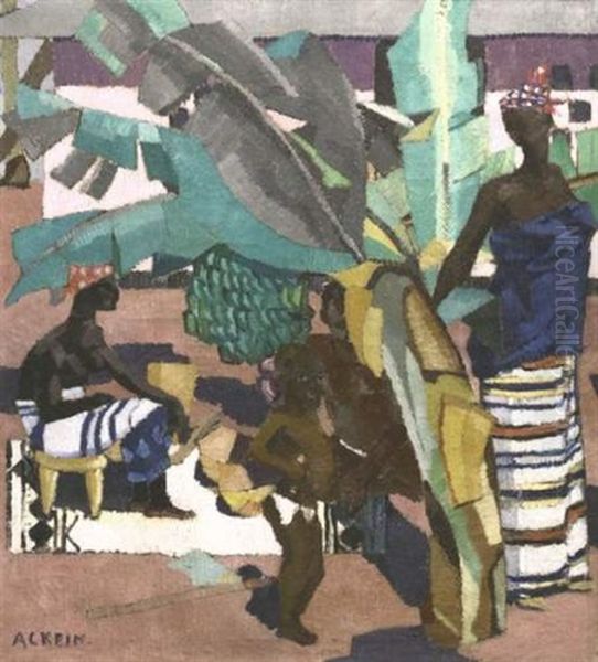 Le Petit Bananier Oil Painting by Marcelle Ackein