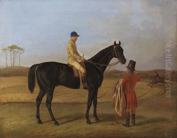 Der Herzogliche Jockey Richard Parkinson Auf Egrimont Oil Painting by Albrecht Adam