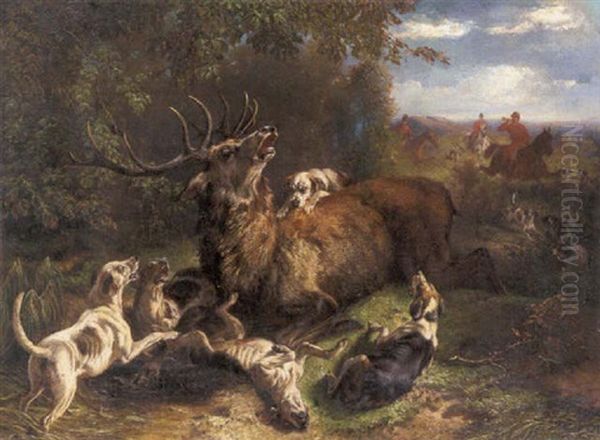 The Attack Oil Painting by Benno Adam